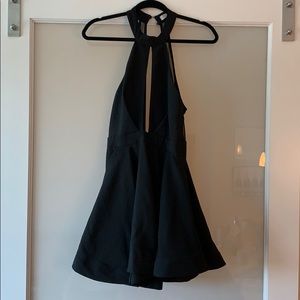 Flirty Cocktail Dress with Deep Keyhole